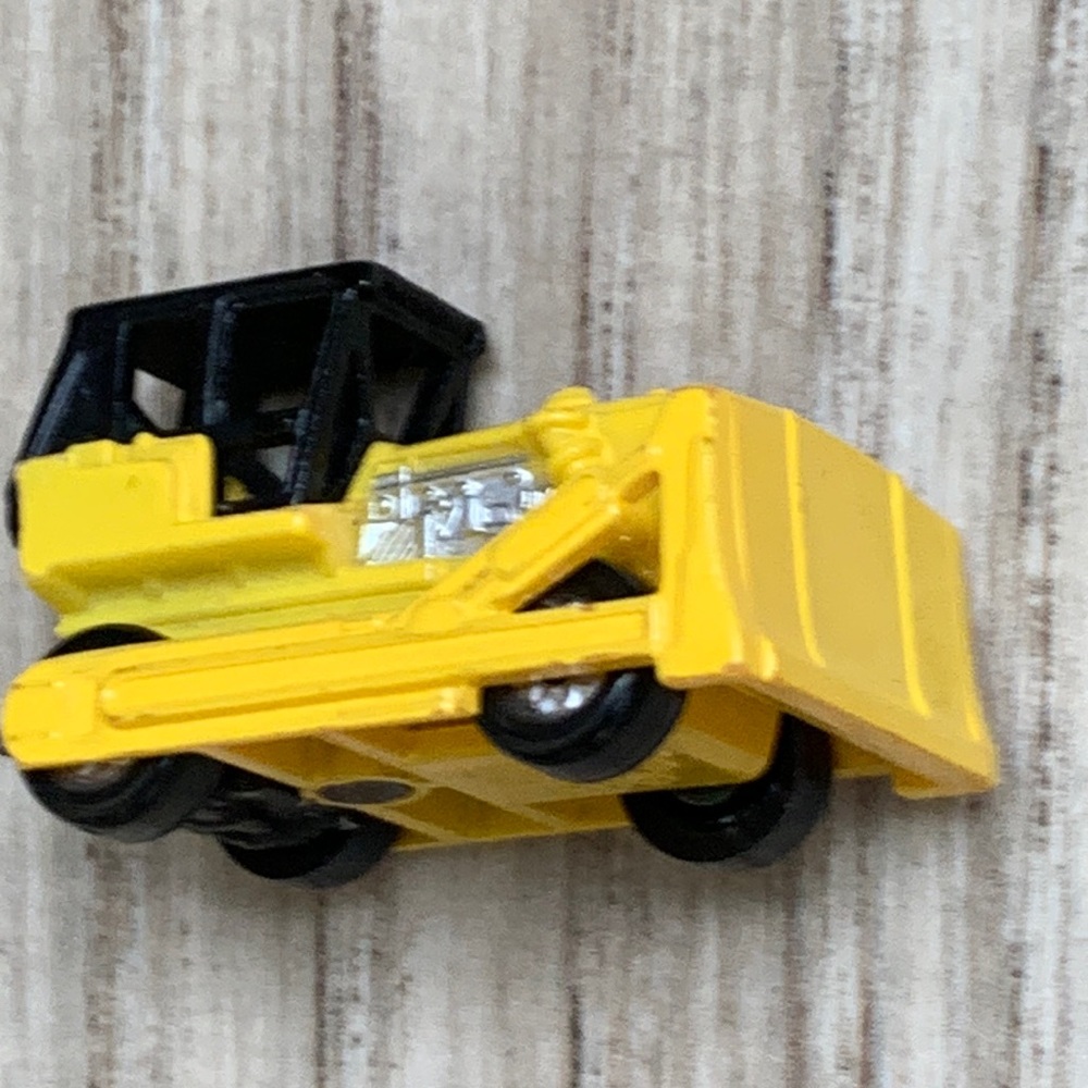 Vintage 1987 Galoob Micro Machines Micromachines Vehicle Plow Yellow 1980s Toy